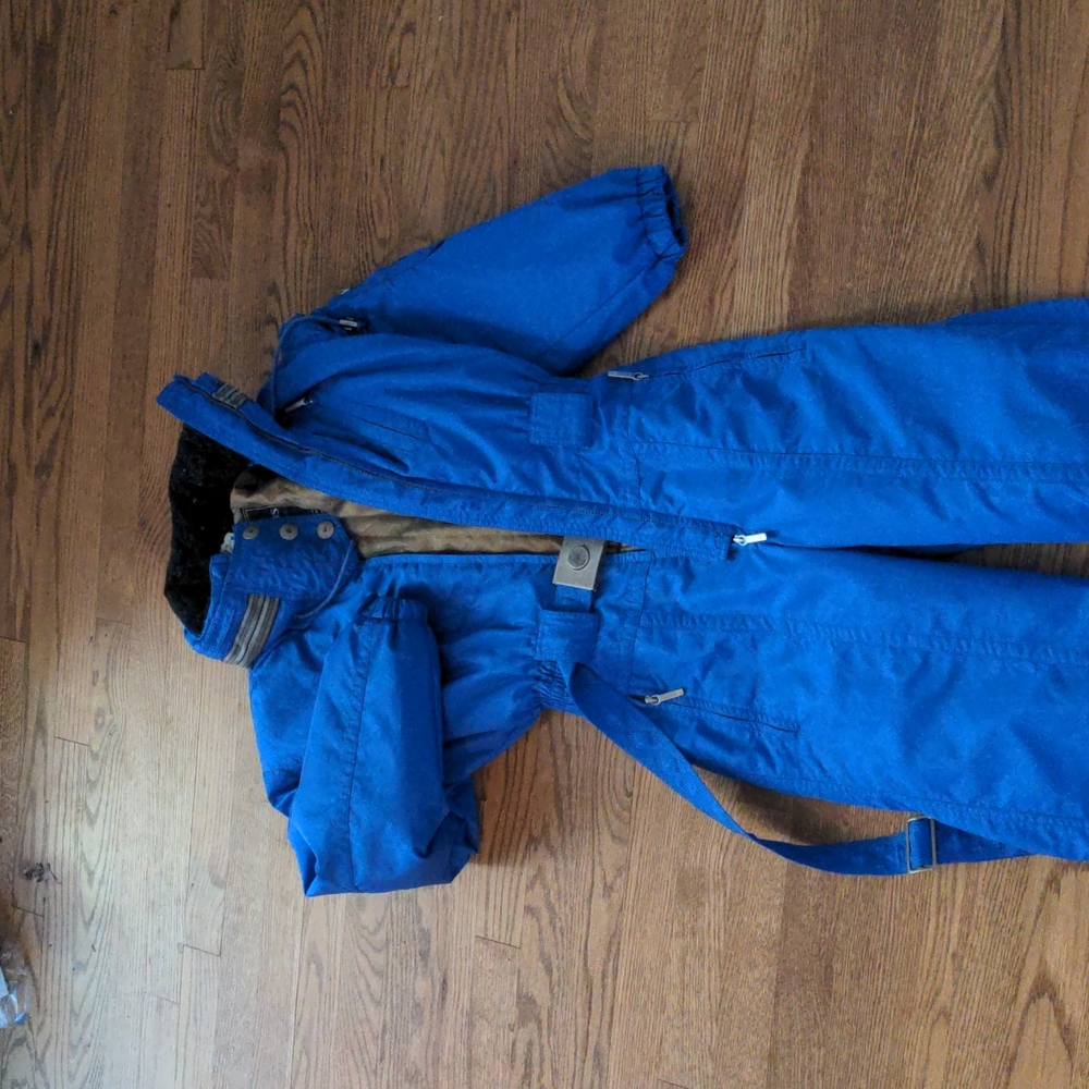 Vintage Blue Ski Jumpsuit